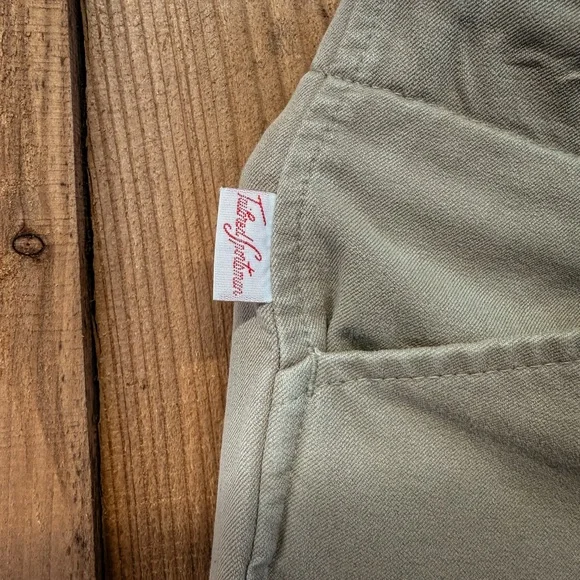 The Tailored Sportsman Beige Riding Breeches with Brown Knee Patches - Picture 2 of 6